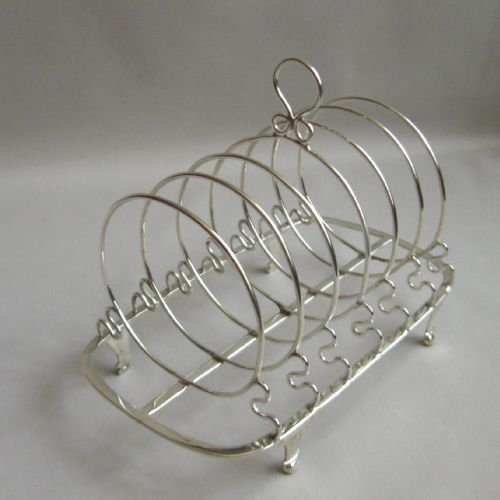 geo iii silver toast rack